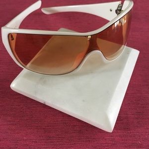 Oakley white glasses white orange lens